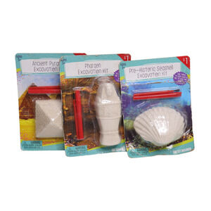 2016 MGS Group Lot Of 3 Excavation Kits -Pharaoh-Pyramid-Seashell On Cards
